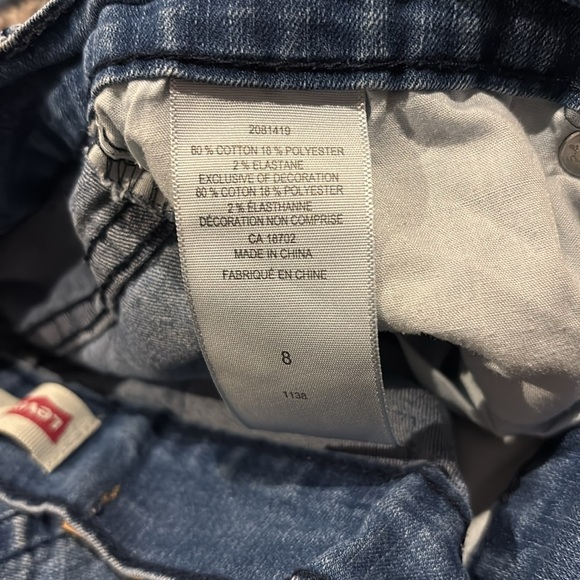 Levi’s girl skinny jeans Sz 8 - Picture 6 of 14